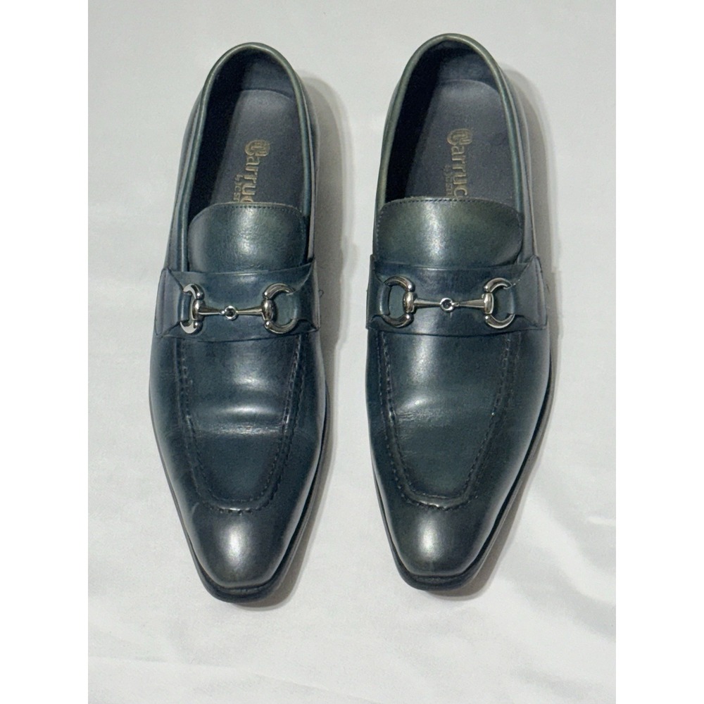 Carrucci Blue/Green Horsebit Buckle Loafer KS4/8-02 Size 12